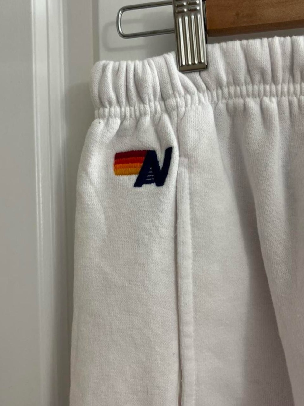 Aviator Nation White Wide-Leg Pants